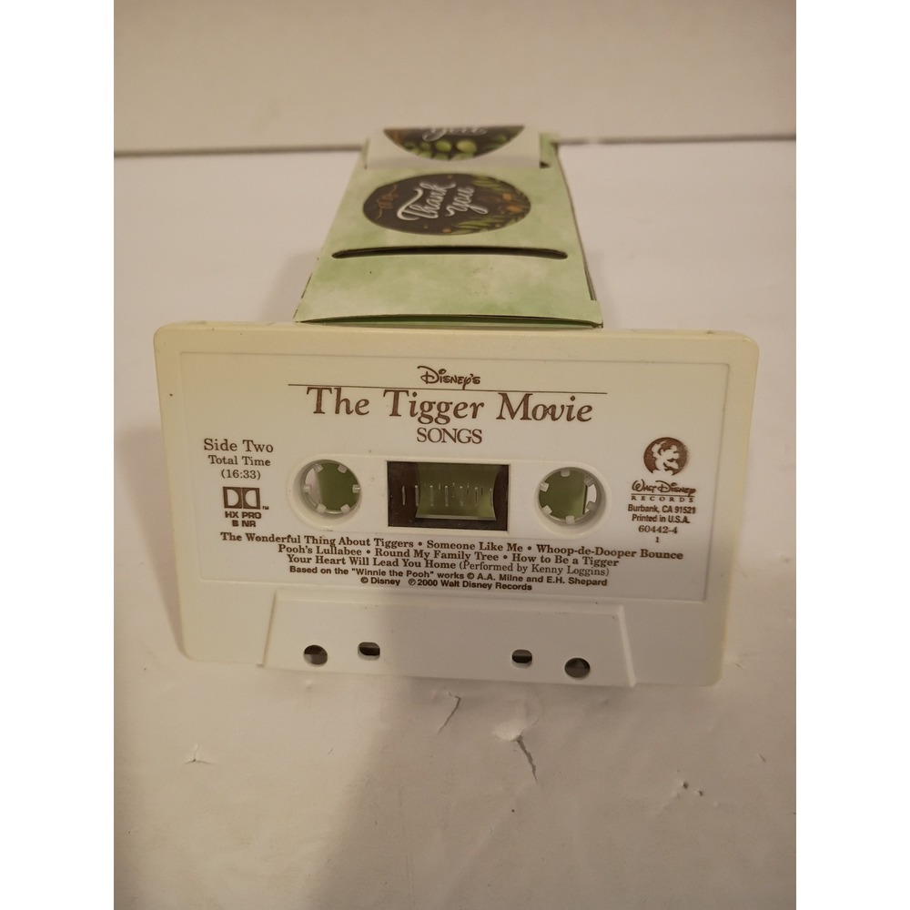 Disney The Tigger Movie Songs & Story Cassette Tape 2000 Walt Disney Records